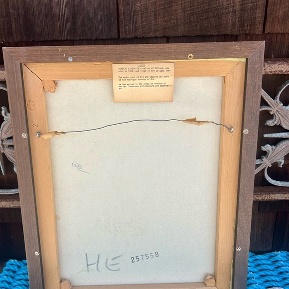 Original Herbert Kitsch Framed Seaside Oil Painting - Picture 7 of 8